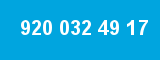 920 032 49 17 920 032 49 17